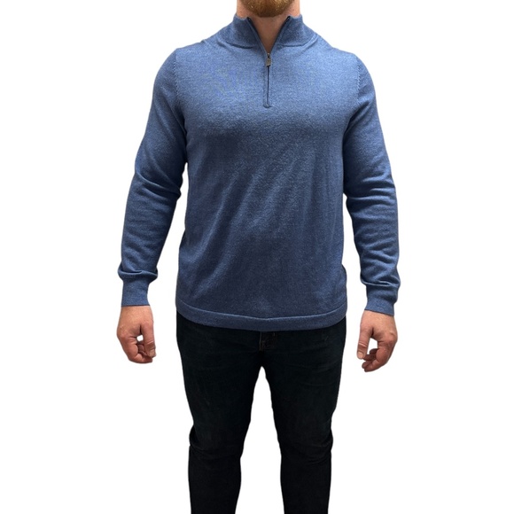 Jos. A. Bank Other - Men's Jos. A. Bank Traveller 1/4 Zip Sweater, Size L, 100% Merino Wool